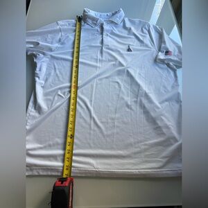 Fairway & Greene White Polo Shirt with Embroidered Logo